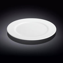 Load image into Gallery viewer, Wilmax Porcelain Set Of 6 Professional Rolled Rim White Dinner Plate 9" inch | 23 Cm