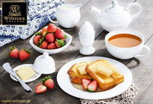 Load image into Gallery viewer, Wilmax Porcelain Set Of 12 White Dessert Plate 7" inch | 18 Cm