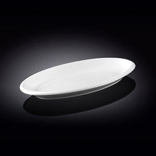 Load image into Gallery viewer, Wilmax Porcelain Set Of 3 White Oval Plate / Platter 14.5" inch | 36.5 Cm