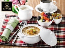Load image into Gallery viewer, Wilmax Porcelain Set Of 3 White Baking Pot 12 Oz | 350 Ml