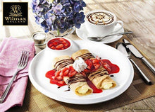 Load image into Gallery viewer, Wilmax Porcelain Set Of 6 White Round Plate With Sauce Compartment 8" inch |