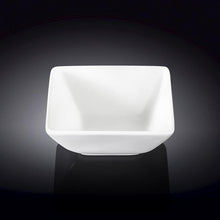 Load image into Gallery viewer, Wilmax Porcelain Set Of 6 White Square Snack / Sauce Dish 4" inch X 3.75" inch X 2" inch |5 Fl Oz