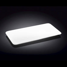 Load image into Gallery viewer, Wilmax Porcelain Set Of 3 White Rectangle Flat Platter 12" inch X 6.5" inch | 30 X 16 Cm