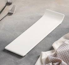 Load image into Gallery viewer, Wilmax Porcelain Set Of 3 White Rectangle Sushi Dish 12" inch X 4" inch | 30.5 X 9.5 Cm