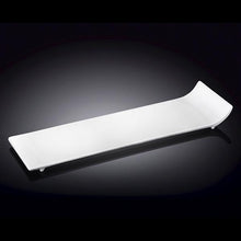 Load image into Gallery viewer, Wilmax Porcelain Set Of 3 White Rectangle Sushi Dish 12" inch X 4" inch | 30.5 X 9.5 Cm