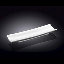 Load image into Gallery viewer, Wilmax Porcelain Set Of 6 White Celery Tray / Dish 11" inch X 3" inch | 28 X 8 Cm