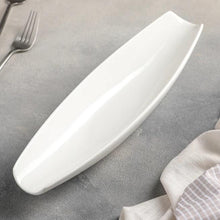 Load image into Gallery viewer, Wilmax Porcelain Set Of 6 White Celery Tray / Dish 13" inch | 33 Cm