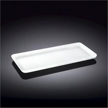 Load image into Gallery viewer, Wilmax Porcelain Set Of 6 White Rectangle Dish 7.5" inch X 3.75" inch | 19 X 9.5 Cm