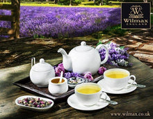 Load image into Gallery viewer, Wilmax Porcelain Set Of 6 White Sugar Bowl 11 Oz | 325 Ml