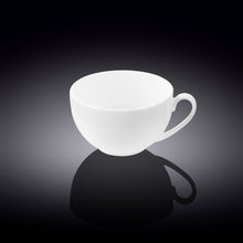 Load image into Gallery viewer, Wilmax Porcelain Set Of 6 White Tea Cup 8 Oz | 250 Ml