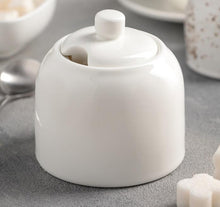 Load image into Gallery viewer, Wilmax Porcelain Set Of 6 White Sugar Bowl 9 Oz | 280 Ml