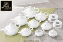 Load image into Gallery viewer, Wilmax Porcelain Set Of 6 White Sugar Bowl 9 Oz | 280 Ml