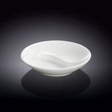 Load image into Gallery viewer, Wilmax Porcelain Set Of 12 Round White Ying Yang Divided Soy Dish 3.5" inch | 9 Cm