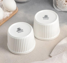 Load image into Gallery viewer, Wilmax Porcelain Set Of 6 White Ramekin 3.5" inch X 2.5" inch |9 Fl Oz