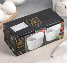 Load image into Gallery viewer, Wilmax Porcelain Set Of 6 White Ramekin 3.5" inch X 2.5" inch |9 Fl Oz