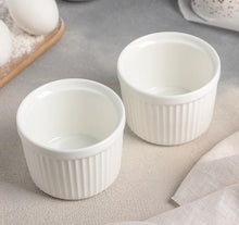Load image into Gallery viewer, Wilmax Porcelain Set Of 6 White Ramekin 3.5" inch X 2.5" inch |9 Fl Oz