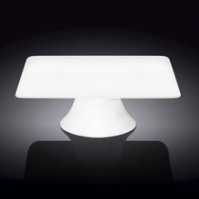 Load image into Gallery viewer, Wilmax Porcelain Square White Cake Stand 12" inch X 12" inch X 3.5" inch | In Colour Box