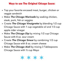 Load image into Gallery viewer, Chicago Sauce & Chicago Fire Sauce Bottles
