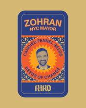 Load image into Gallery viewer, Paro Limited Edition Mayor Mamdani Tin Candied Fennel Seeds Tin case