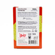 Load image into Gallery viewer, Bixby Mountains + Sea Trail Mix 70% Dark Chocolate Bar