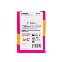 Load image into Gallery viewer, Bixby Organic Guatemalan 70% Dark Chocolate Bar