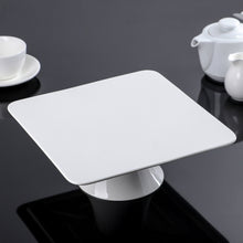 Load image into Gallery viewer, Wilmax Porcelain Square White Cake Stand 12" inch X 12" inch X 3.5" inch | In Colour Box