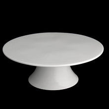 Load image into Gallery viewer, Wilmax Porcelain Round White Cake Stand 12" inch X 3.5" inch