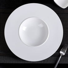 Load image into Gallery viewer, Wilmax Porcelain White Deep Plate 11" inch | 28 Cm 9 Fl Oz | 280 Ml