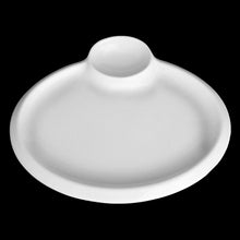 Load image into Gallery viewer, Wilmax Porcelain Set Of 6 White Round Plate With Sauce Compartment 8" inch |