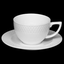 Load image into Gallery viewer, Wilmax Porcelain White 6 Oz Cappuccino Cup & 5.5" inch Saucer Set Of 6 In Gift Box