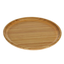 Load image into Gallery viewer, Wilmax Porcelain Set Of 3 Bamboo Round Platter 14" inch | For pizza / Barbecue / Steak