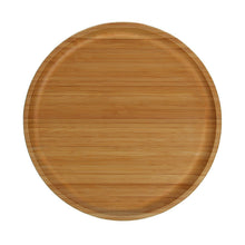 Load image into Gallery viewer, Wilmax Porcelain Set Of 3 Bamboo Round Platter 14" inch | For pizza / Barbecue / Steak