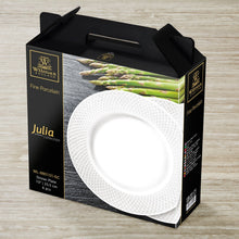 Load image into Gallery viewer, Wilmax Porcelain Fine Julia Porcelain 24 Piece Dinnerware Set For 6