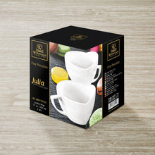 Load image into Gallery viewer, Wilmax Porcelain White Jumbo Coffee / Cappuccino Mug 17 Oz | 500 Ml Set Of 2 In Gift Box