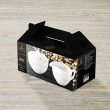 Load image into Gallery viewer, Wilmax Porcelain White Sugar Bowl 11 Oz & Creamer