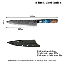 Load image into Gallery viewer, Vintage Gentlemen PREORDER: Eight Piece VG-10 Japanese Steel Kitchen Knife Set