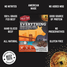 Load image into Gallery viewer, Field Trip BK Everything Bagel Seasoned Beef Jerky 2.2 oz bag - 9 bags x 2.2oz case