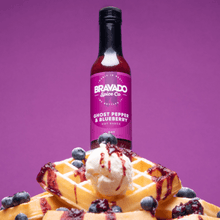 Load image into Gallery viewer, GHOST PEPPER & BLUEBERRY HOT SAUCE