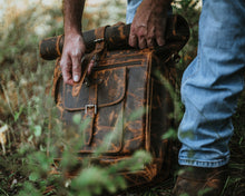 Load image into Gallery viewer, Vintage Gentlemen “The Roosevelt” Buffalo Leather Backpack