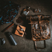 Load image into Gallery viewer, Vintage Gentlemen “The Roosevelt” Buffalo Leather Backpack