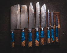 Load image into Gallery viewer, Vintage Gentlemen PREORDER: Eight Piece VG-10 Japanese Steel Kitchen Knife Set