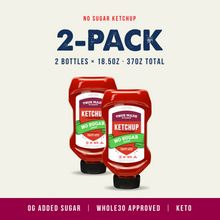 Load image into Gallery viewer, True Made No Added Sugar Ketchup, Squeeze Bottle - 6 bottles x 18.5 oz case