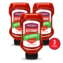 Load image into Gallery viewer, True Made No Added Sugar Ketchup, Squeeze Bottle - 6 bottles x 18.5 oz case