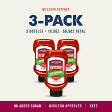 Load image into Gallery viewer, True Made No Added Sugar Ketchup, Squeeze Bottle - 6 bottles x 18.5 oz case