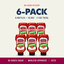 Load image into Gallery viewer, True Made No Added Sugar Ketchup, Squeeze Bottle - 6 bottles x 18.5 oz case