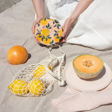 Load image into Gallery viewer, Goldilocks Goods Beeswax Food Wraps: Amalfi Lemons Set of 3