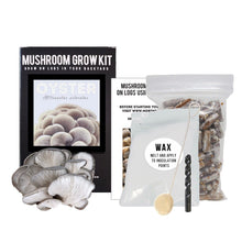 Load image into Gallery viewer, North Spore Organic Blue Oyster Mushroom Outdoor Log Growing Kit