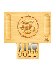 Load image into Gallery viewer, Royal Craft Wood Cheese board with knives