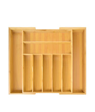 Load image into Gallery viewer, Royal Craft Wood Silverware Drawer Organizer 9 Slots