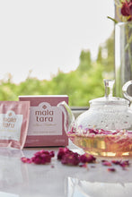 Load image into Gallery viewer, Mala Tara Red Damask Rose Whole Flower Tea Box